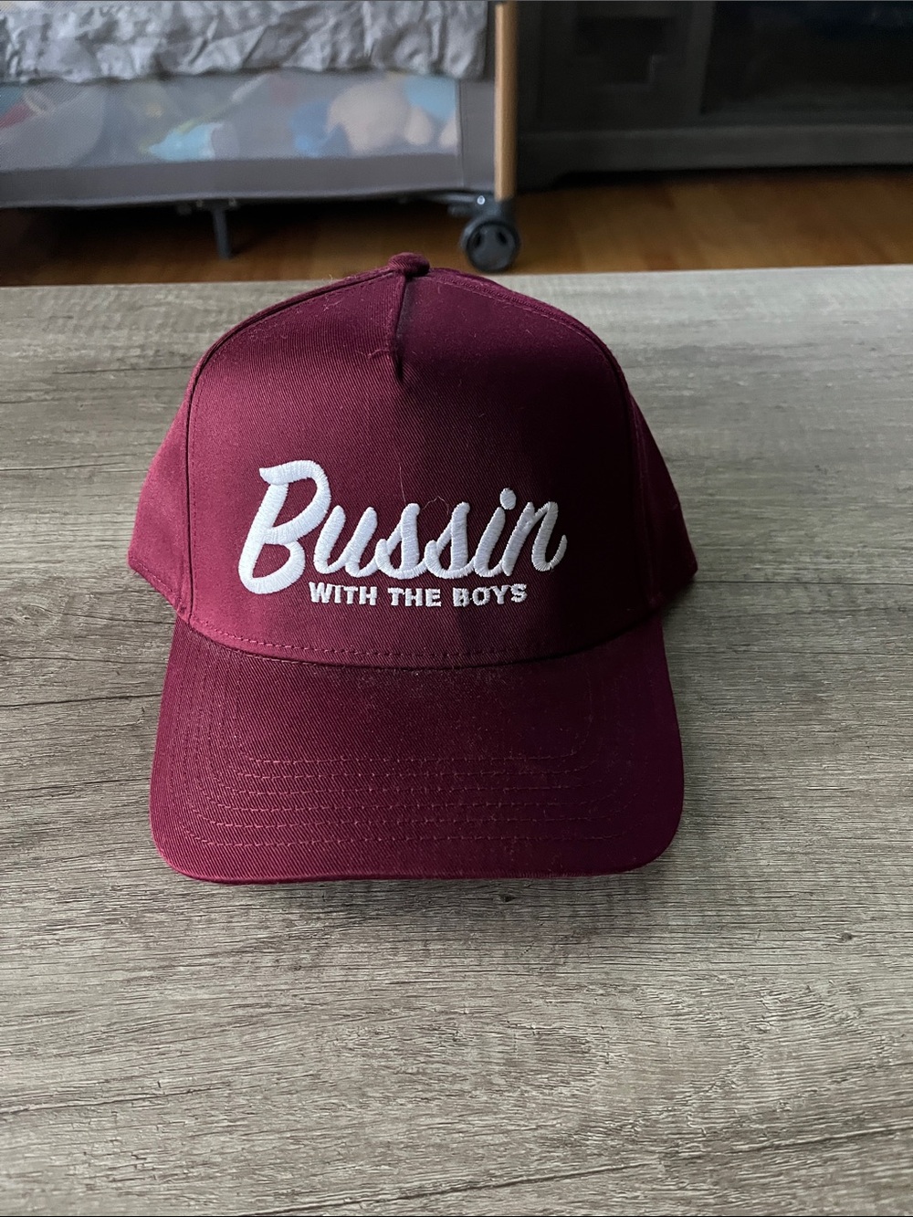 Bussin With The Boys Maroon Hat